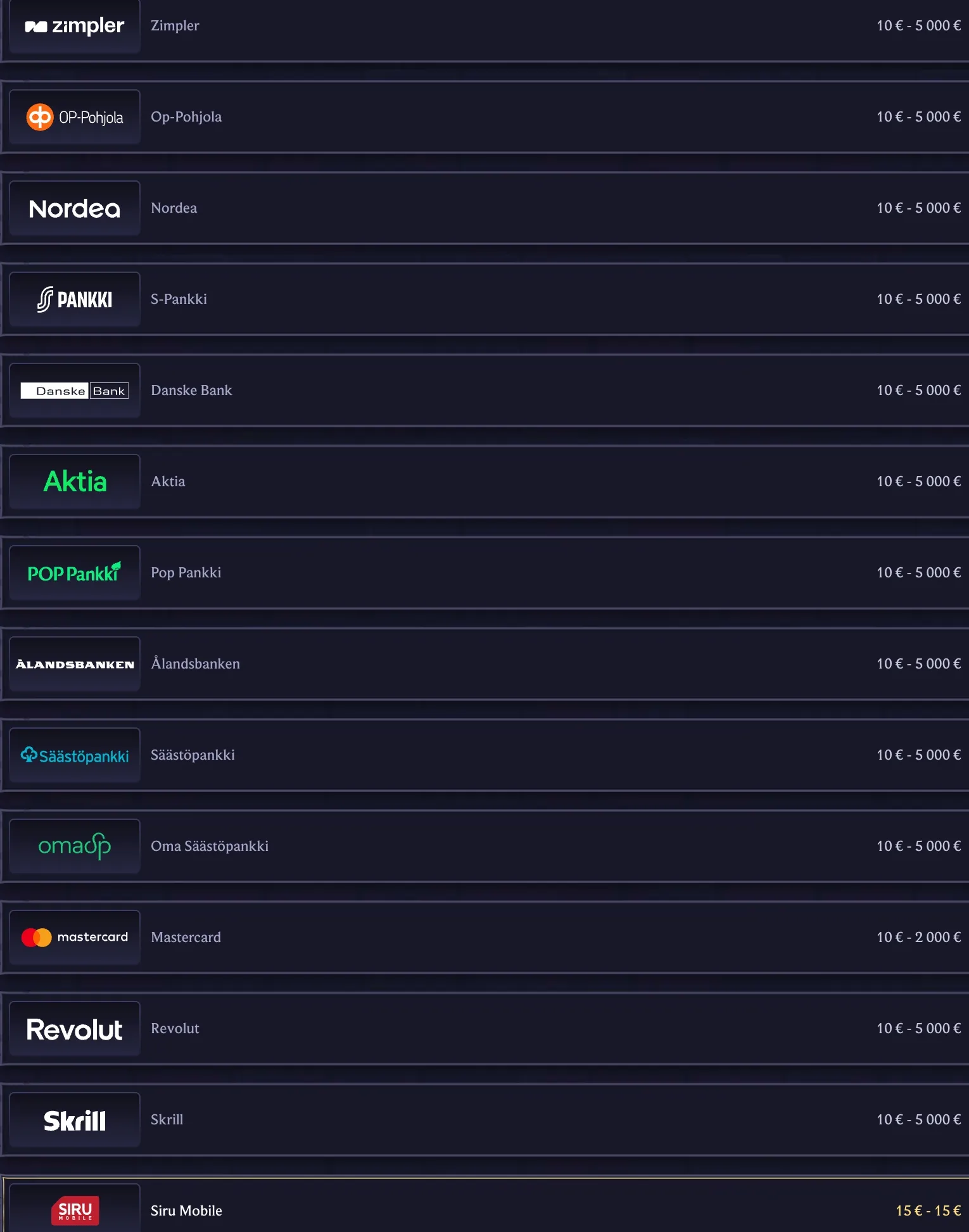 Nopeat kotiutukset suomalaisiin pankkeihin Zimplerillä ja laaja kryptotuki
